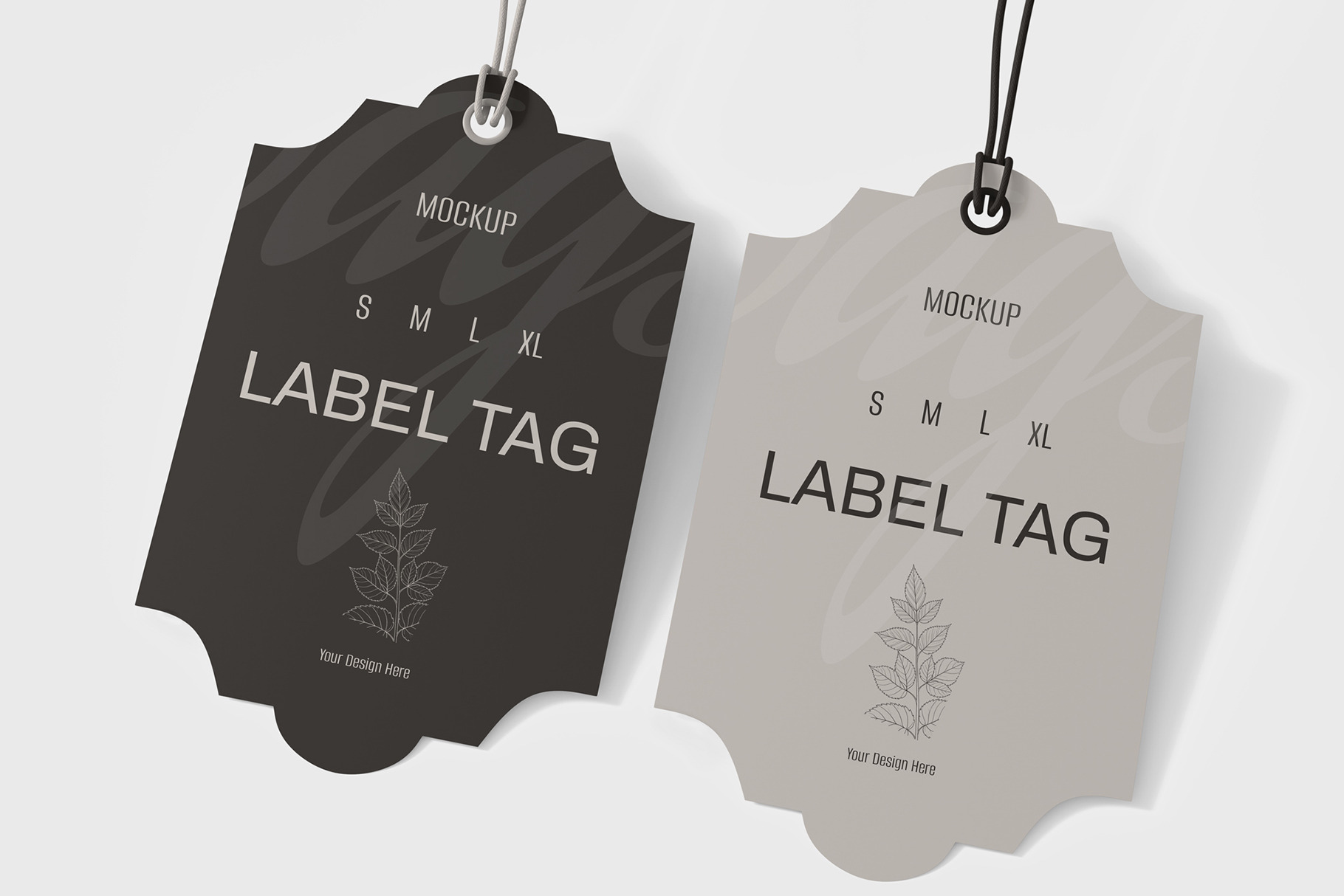 Minimal Price Tag Branding Mockup