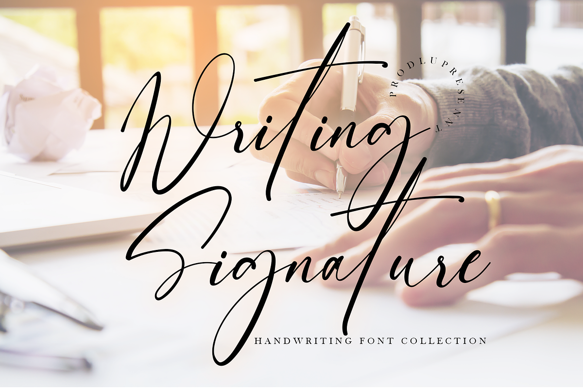 Writing Signature, a Handwritten Font by Creative Writting (Photo 1 of 7)