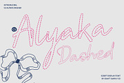 CS Alyaka Dashed, a Script Font by Craft Supply Co. (Thumbnail 1 of 8)