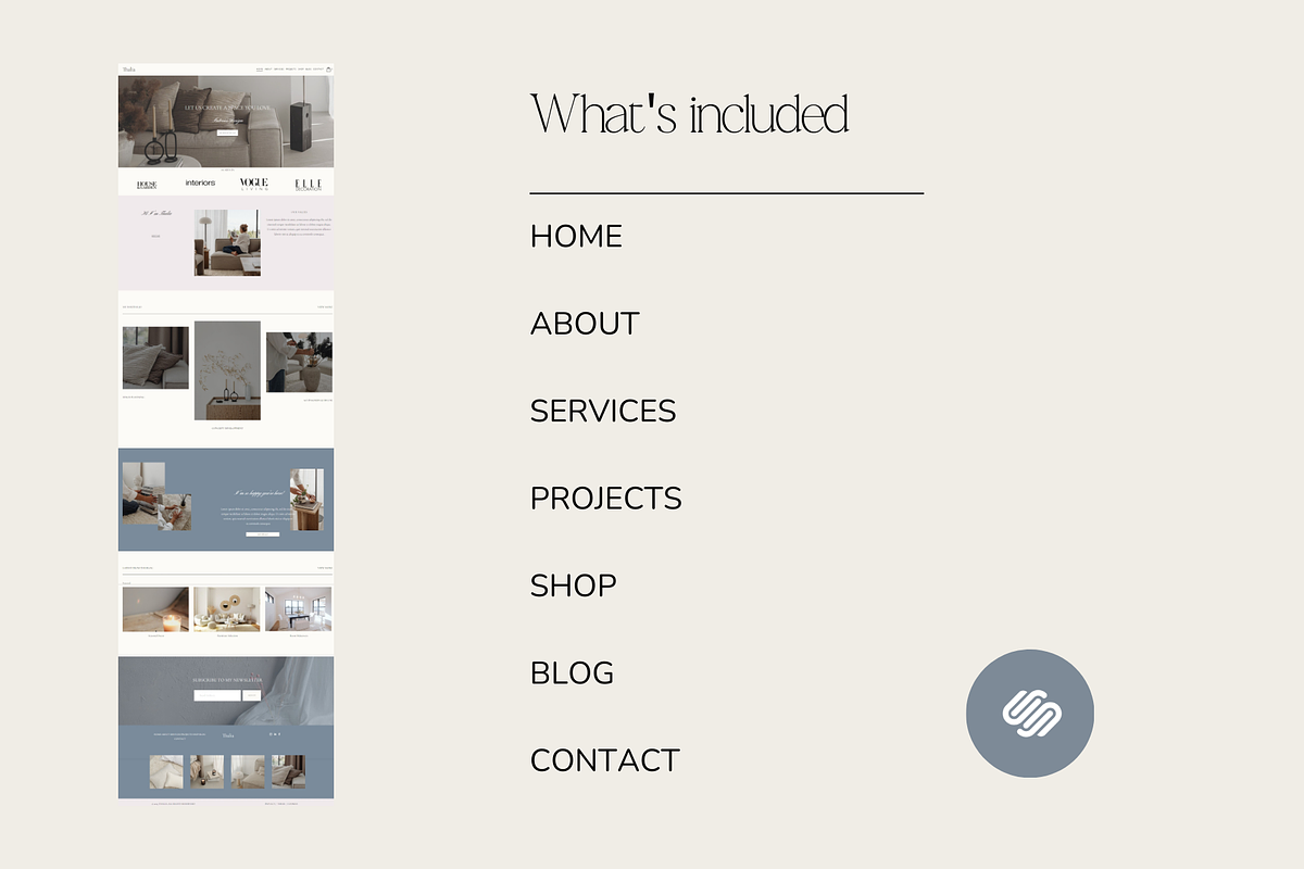 Thalia Squarespace 7.1 Template, a Squarespace Template by Beliveart (Photo 5 of 5)