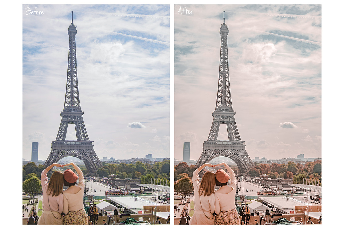 One day in Paris Lightroom Presets preview 2
