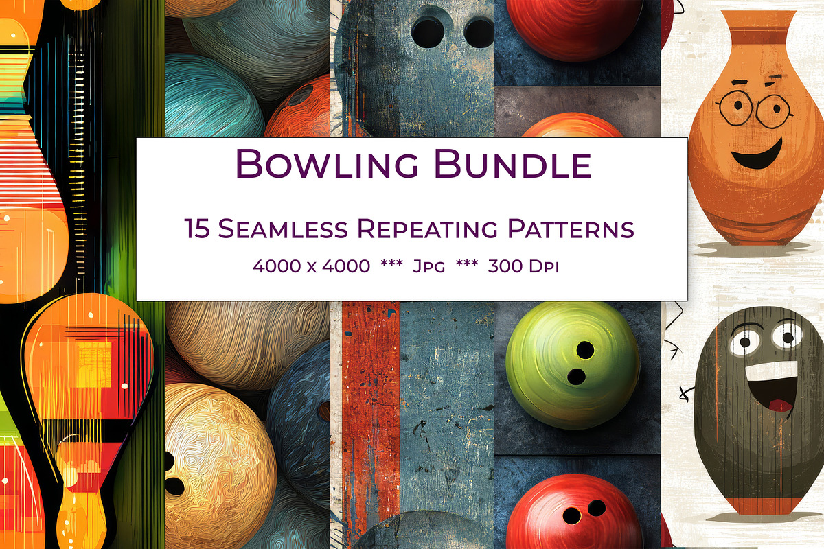 Bowling Bundle, a Pattern Graphic by karenfoleyphoto (Photo 1 of 5)