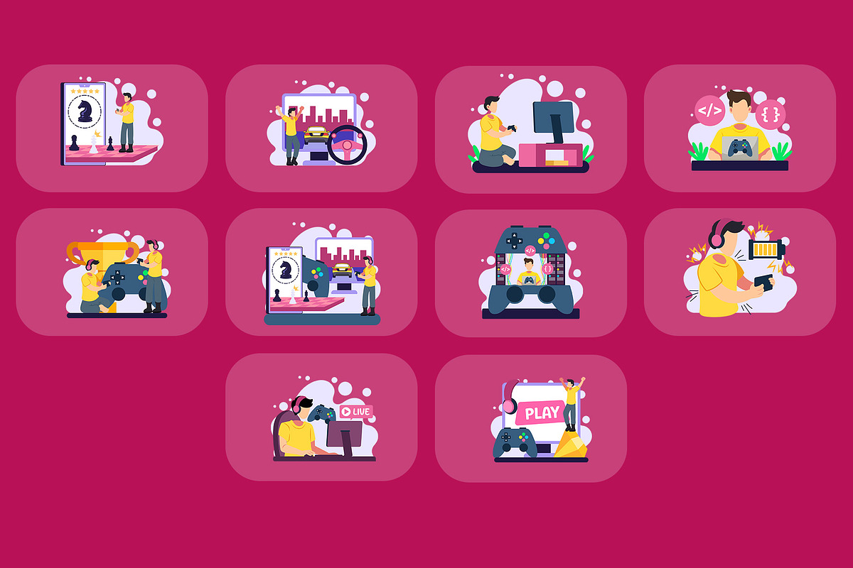 Gaming Illustration Pack, an Illustration by baii09 (Photo 4 of 4)