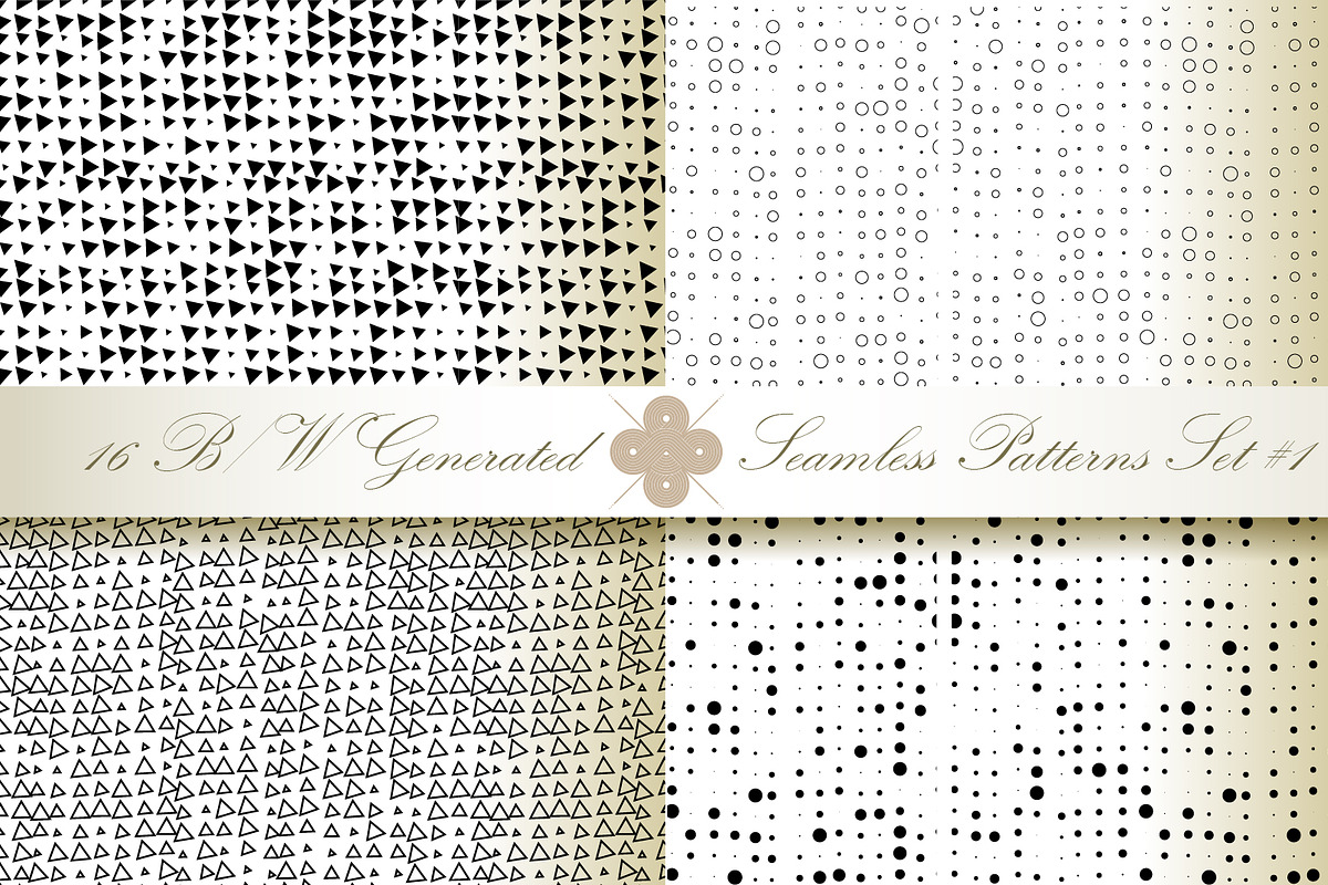 16 B&W Seamless Generated Textures#1, a Pattern Graphic by Patternalized (Photo 5 of 5)
