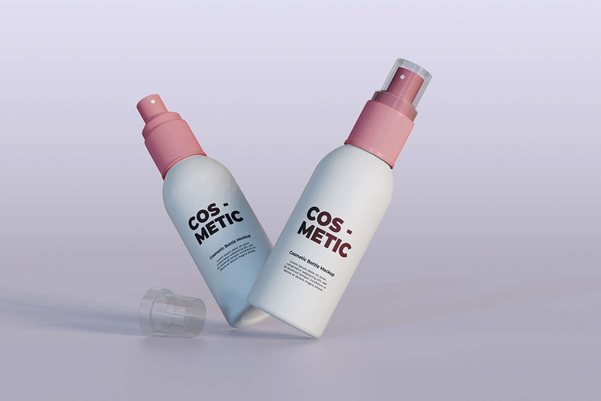 3 sets of Cosmetic Bottle Mockup, a Packaging Mockup by LOGTURNAL (Photo 3 of 4)