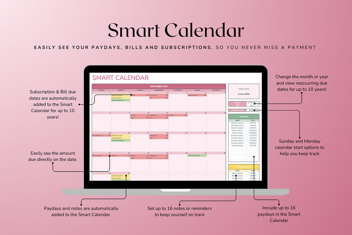 Ultimate Weekly Budget - Red, a Templates & Theme by The Creative Plans co (Photo 8 of 10)
