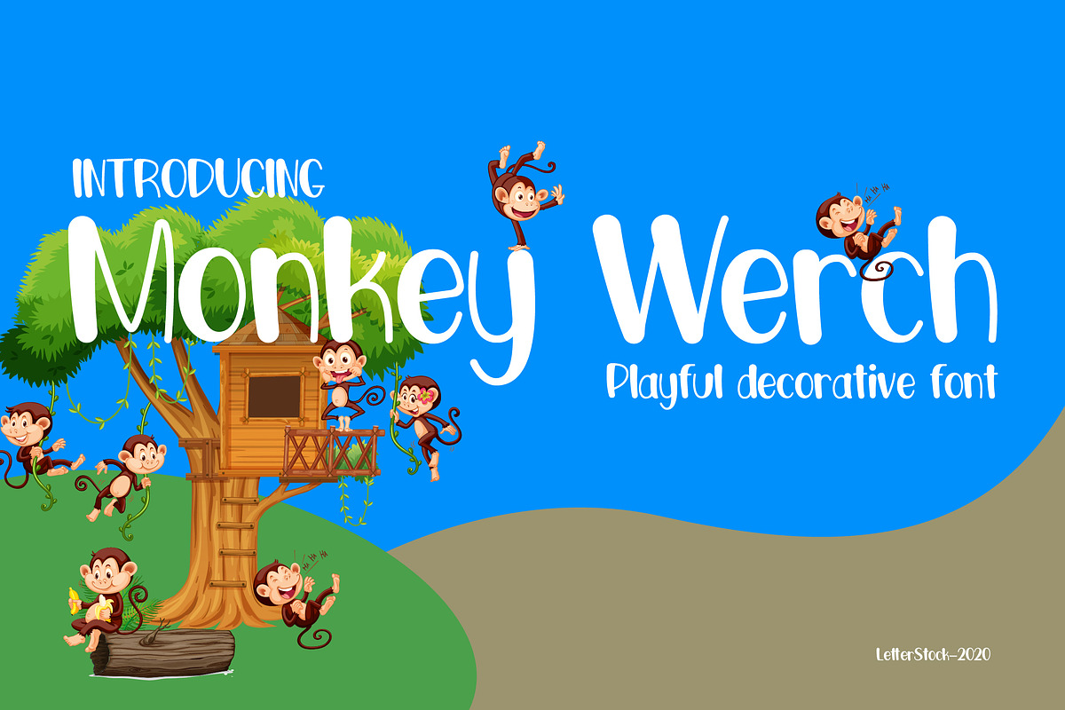 Monkey Werch, a Font by LetterStock (Photo 1 of 6)