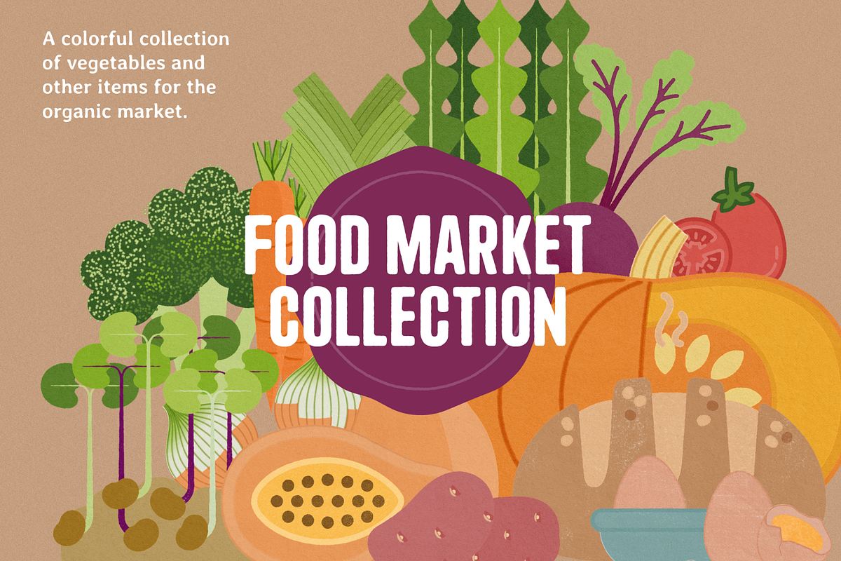 Food Market Collection, a Food Illustration by The Fooltype (Photo 1 of 12)