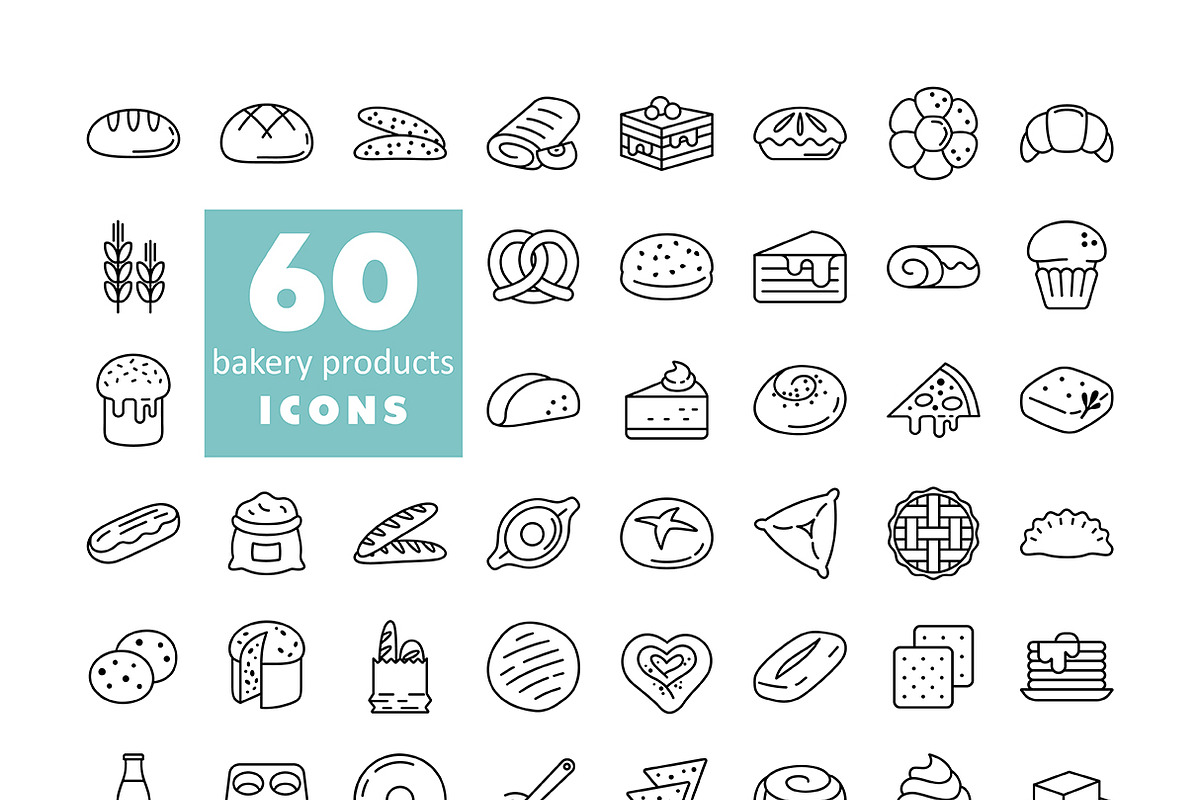 Baking and Kitchen Essentials Icon, an Outline Icon by Nasik-Nosik