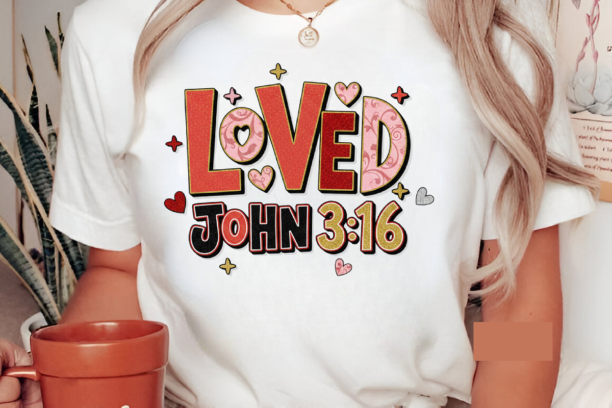 Loved John 316 Png, Bible Valentine, an Illustration by Designking (Photo 4 of 6)