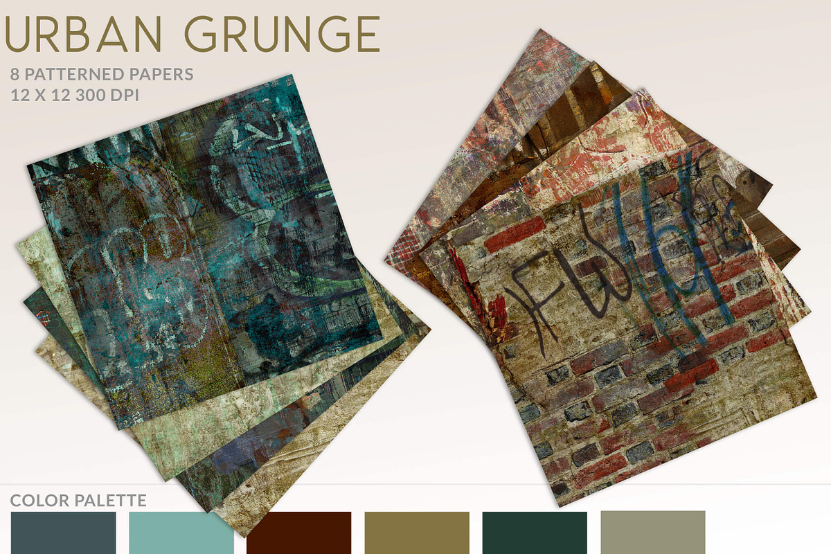 Distressed Grunge Backgrounds preview 2