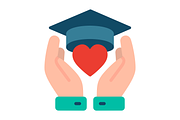 Scholarship Flat Icon, a Duotone Icon by Pexelpy (Thumbnail 2 of 2)
