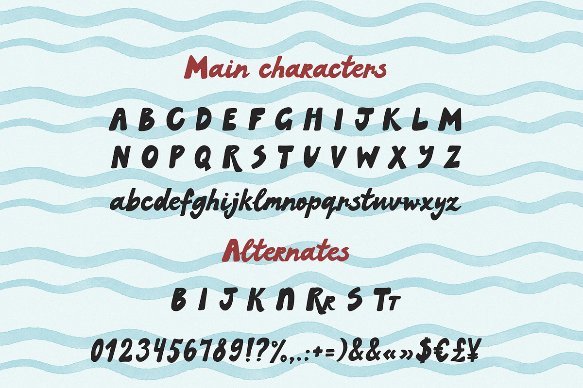 Script font handwritten retro Azzuro, a Script Font by TD fonts (Photo 8 of 12)