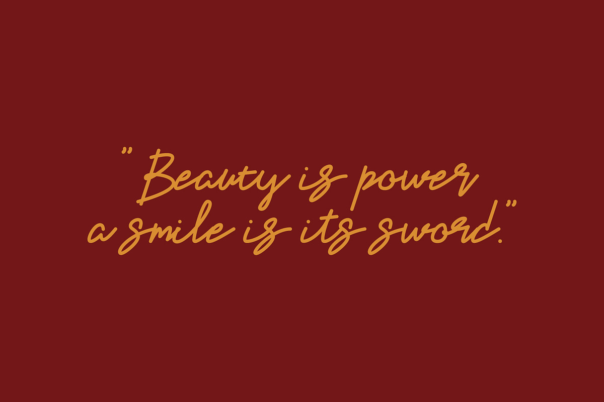 Belliso - Monoline Script Font, a Handwritten Font by Hasbi Creative (Photo 5 of 14)