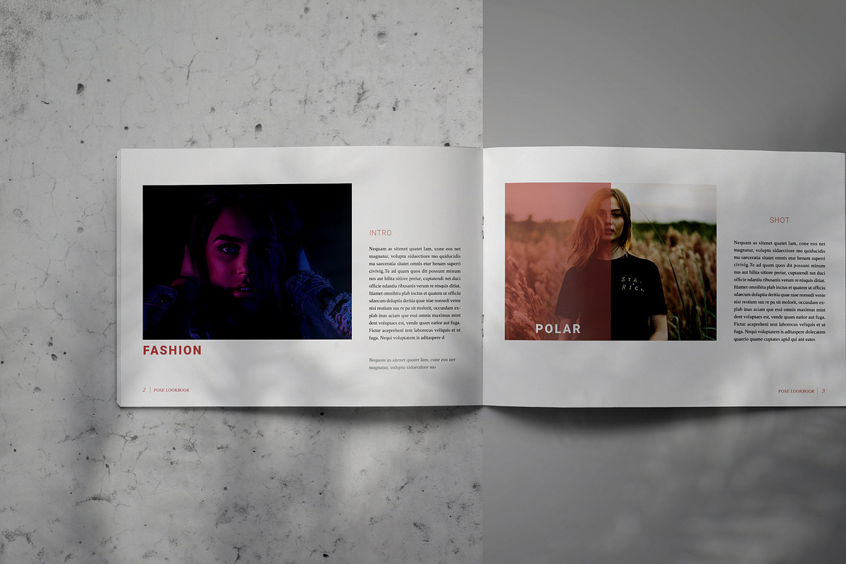 POSE - Lookbook Brochure Template, a Brochure Template by Indotitas (Photo 2 of 9)