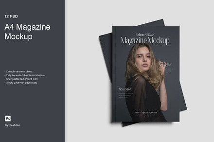 A4 Magazine Mockup