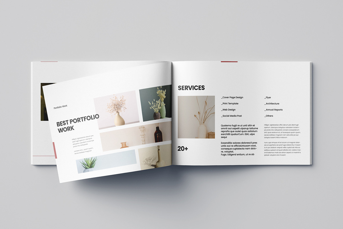 Landscape Portfolio Template, a Brochure Template by Pixelpick