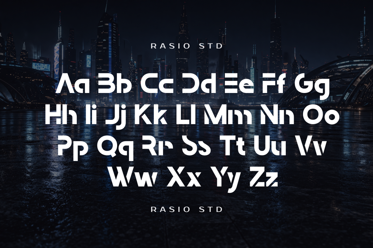 Borsen Futuristic Display Font, a Sans Serif Font by Rasio Studio (Photo 2 of 9)