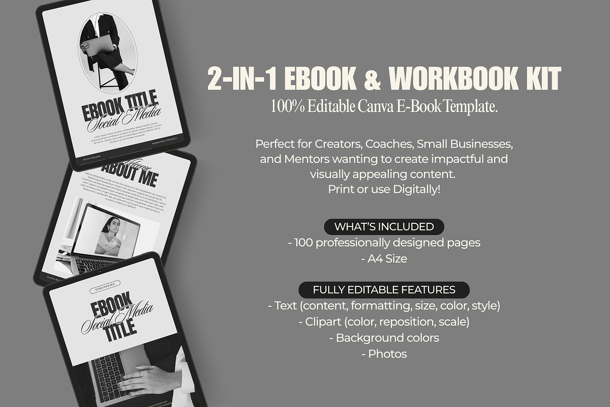 Ebook Workbook Canva Template, a Marketing Template by MiavoDesign (Photo 4 of 6)