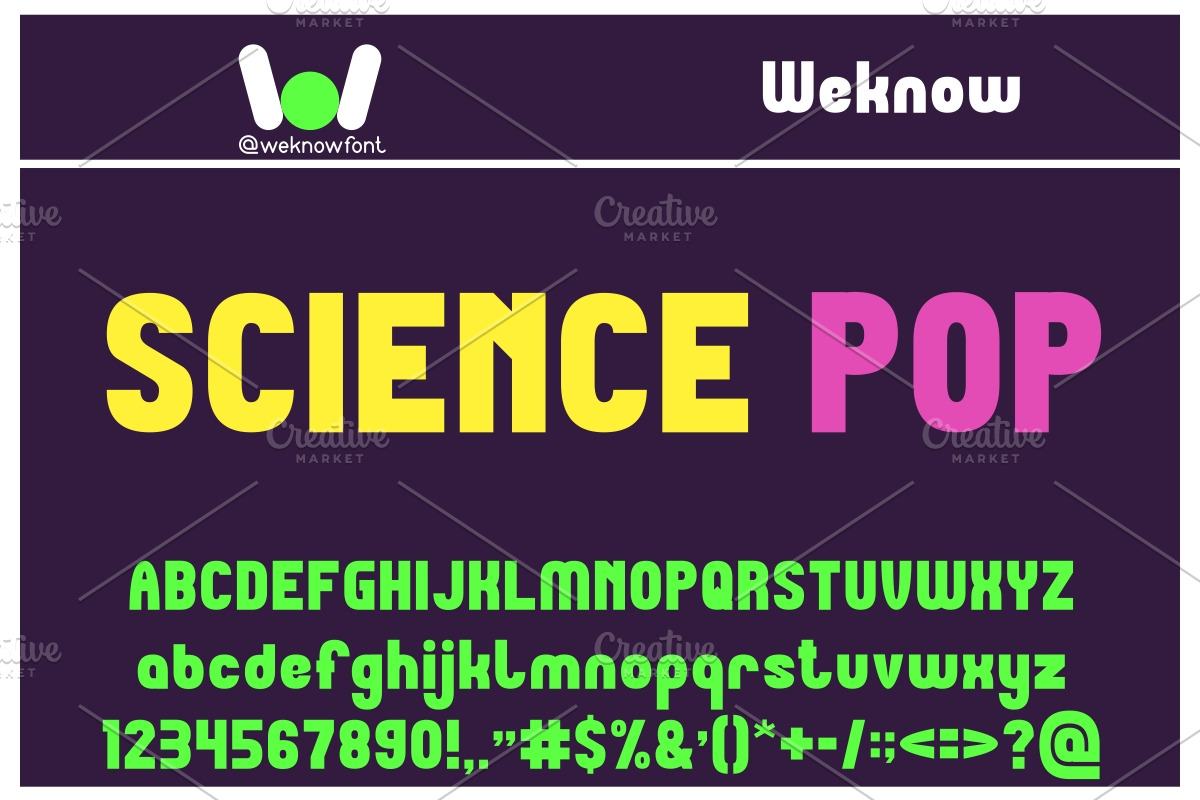 Micro Pop font, a Sans Serif Font by weknow (Photo 5 of 5)