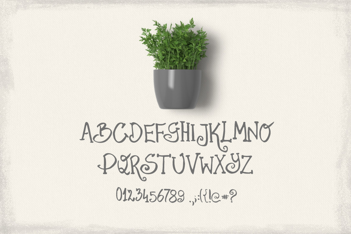 Parsley Font preview 5