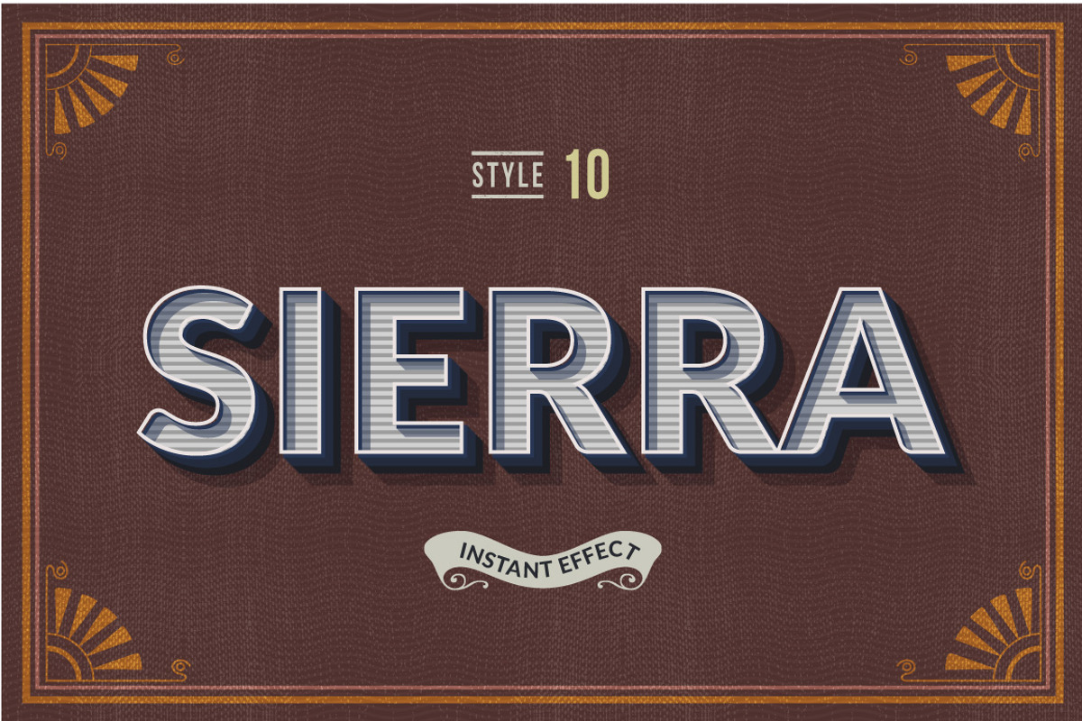Vintage Text Effects (Illustrator), a Layer Style Add-On by Vector Galore (Photo 10 of 11)