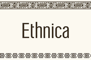 Symbol Font Ethnica