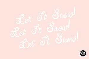 AFTERGLOW A Christmas Snow Font