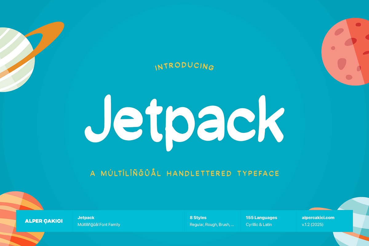 Jetpack Handmade Cyrillic Typeface, a Script Font by alpercakici (Photo 11 of 11)