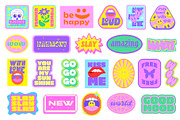 GIRLS CLUB - VECTOR Y2K STICKERS SET, an Object Graphic by craftlove (Thumbnail 4 of 13)