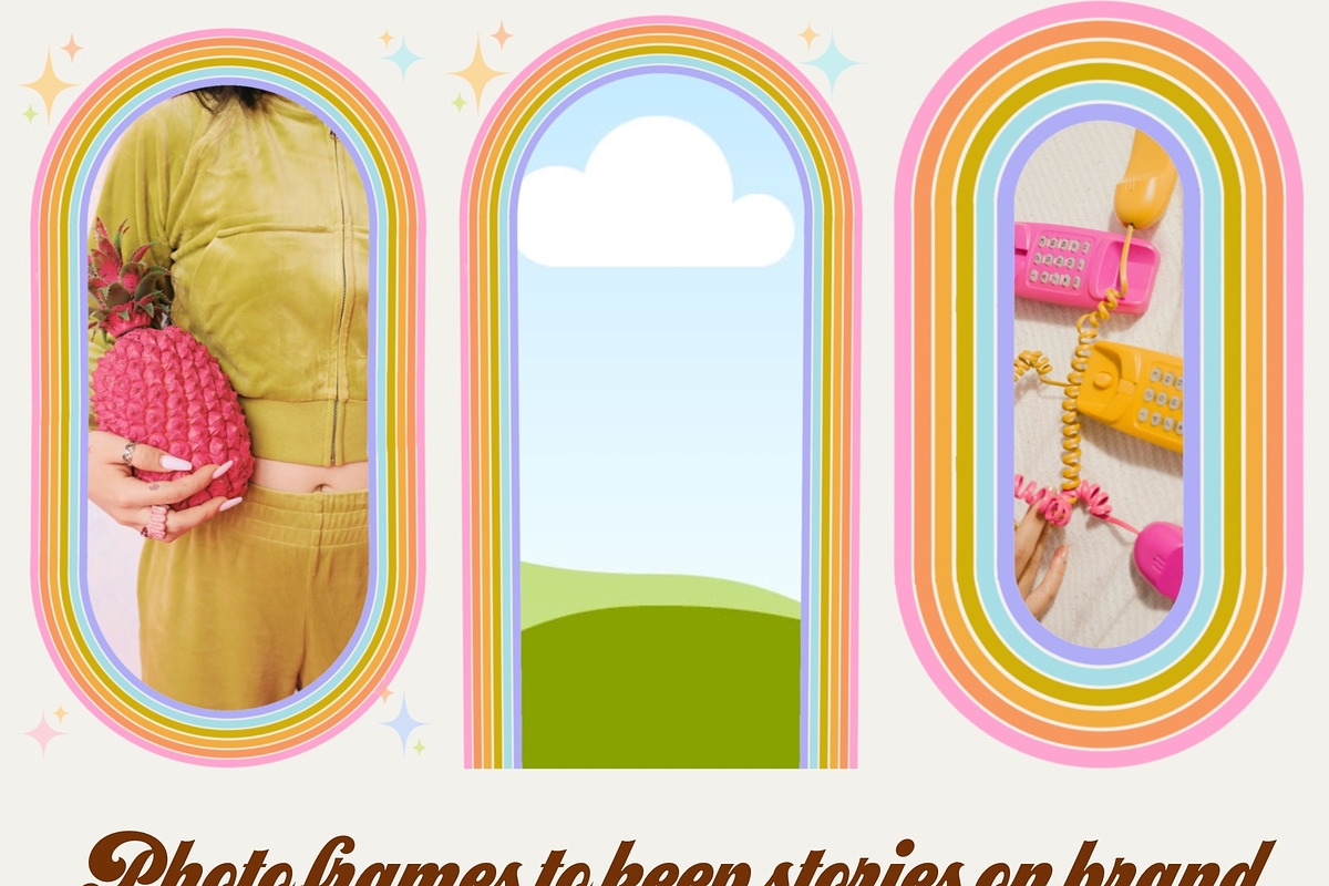 Retro Rainbow Canva Templates for IG, a Social Media Template by Dear Darling Design (Photo 7 of 13)