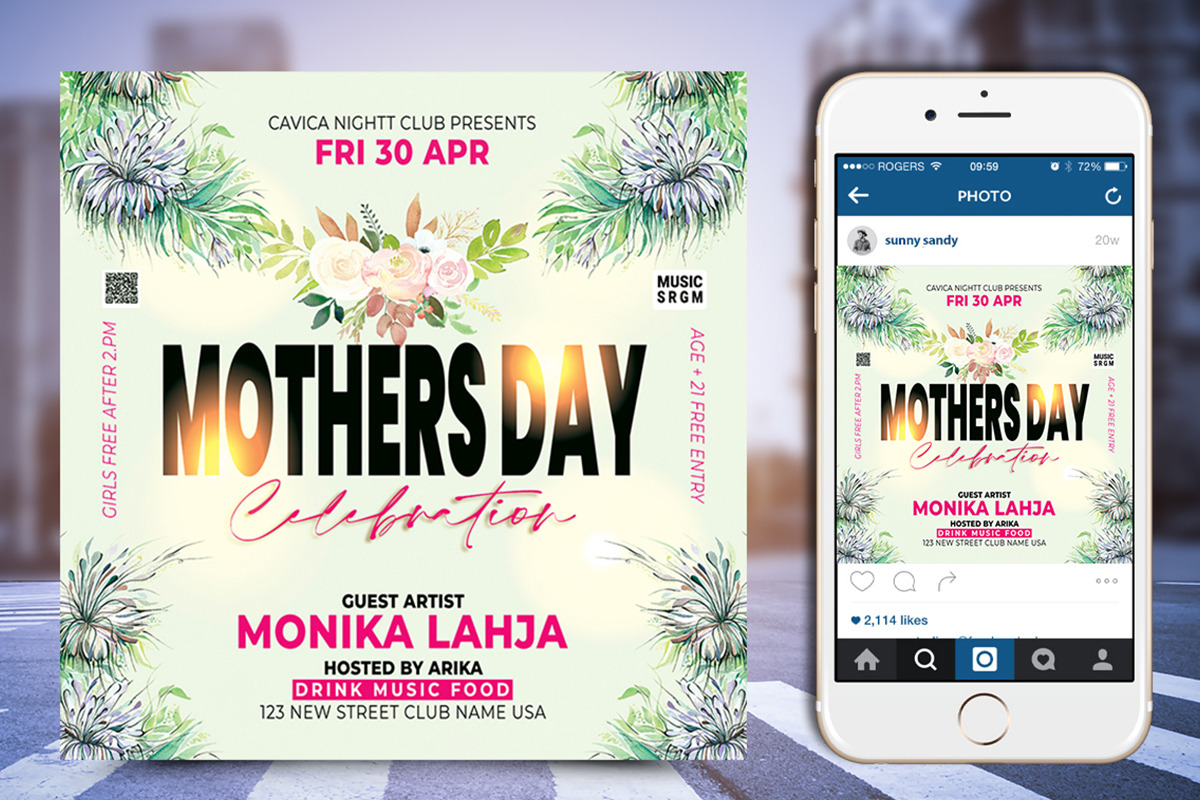 Mothers Day Flyer, a Flyer Template by Poushe Design (Photo 2 of 3)