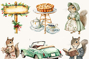 Watercolor Willows Woodland Clipart, an Animal Illustration by Design Scotch (Thumbnail 4 of 8)