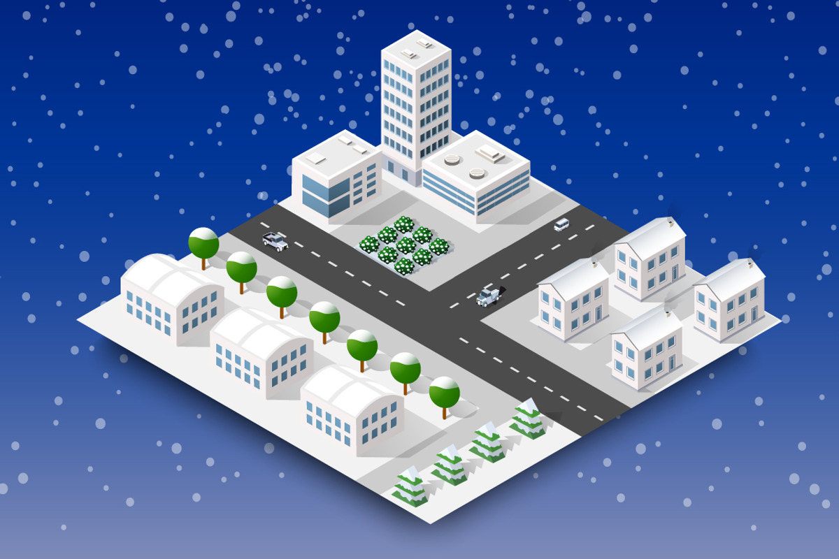 Bundle city set, a Technology Illustration by AlexZeL (Photo 7 of 13)