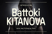 Battoki Kitanova Sans Display Font, a Sans Serif Font by Maulana Creative (Thumbnail 1 of 7)