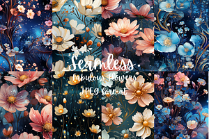 Fabulous flowers Seamless Paper