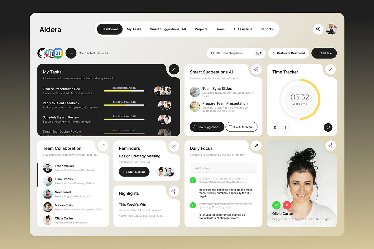 AI Task Management Dashboard