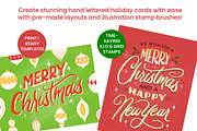 Holiday Hand Lettering DIY Card Kit, a Brushes & More by Unfettered Letters (Thumbnail 2 of 9)
