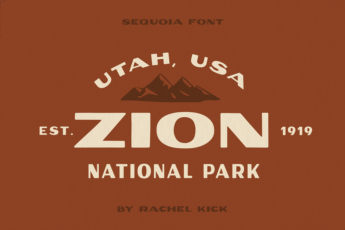Sequoia Display, a Font by Rachel Kick (Photo 2 of 5)