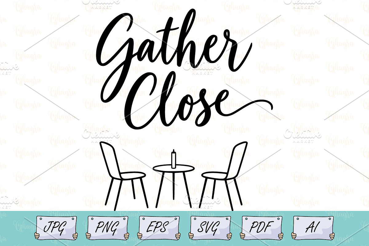 Gather Close Cozy Chairs Line Art, an Object Illustration by Ghagra (Photo 1 of 7)
