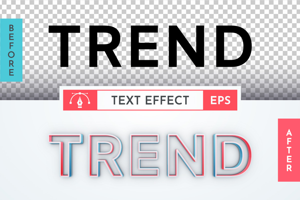 Trend Editable Text Effect, a Layer Style Add-On by rwgusev (Photo 2 of 7)