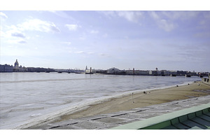 View Of The City With The River On