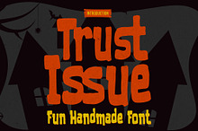 Trust Issue - Fun Handmade Font