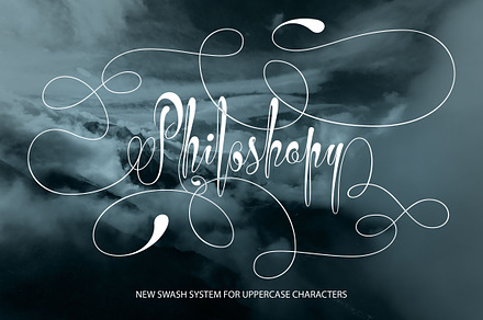 Philoshopy Script, a Script Font by Royaltype