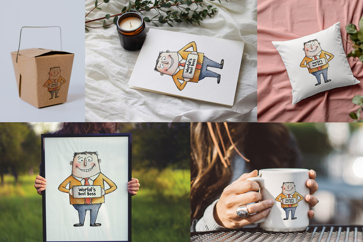 Whimsical People Clipart Bundle, a Person Illustration by PaintPixelCo (Photo 6 of 15)