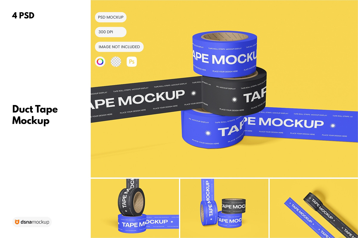 Duct Tape Mockup, a Household Mockup by DSNA Mockup (Photo 1 of 6)