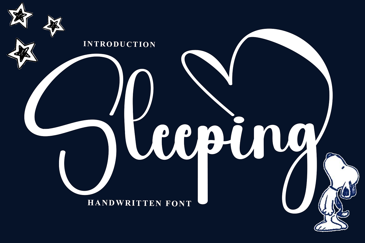 Sleeping, a Handwritten Font by FreshTypeINK (Photo 1 of 8)