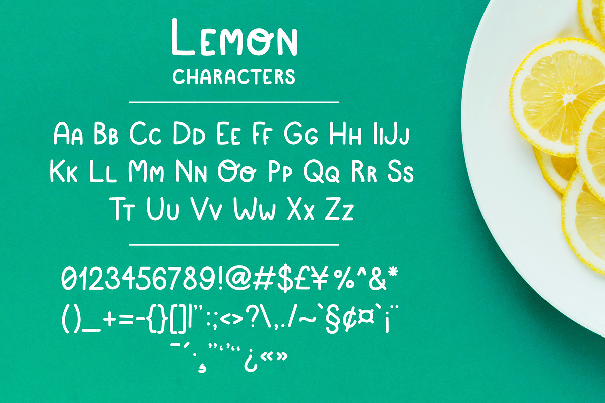 Simple playful font - Lemon preview 2