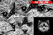 Dogs Collection Black and White Art, an Animal Illustration by Design by sebrodbrick (Thumbnail 3 of 22)