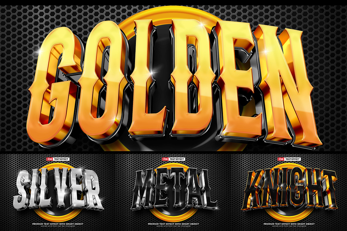 Luxury Esport Team 3D Text Effect, a Layer Style Add-On by Agung Kreatif (Photo 1 of 5)
